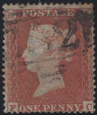 137053 1854 DIE 1 1D PL.195 (SG17)(FC).