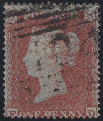 137054 1854 DIE 1 1D PL.195 (SG17)(FD).