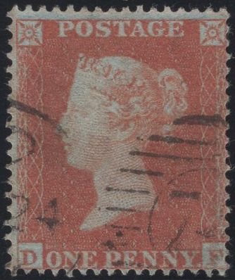 137067 1854 DIE 1 1D PL.187 (SG17)(DF).
