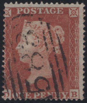 137078 1854 DIE 1 1D PL.184 (SG17)(DB).