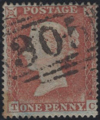 137113 1854 DIE 1 1D PL.176 (SG17)(TC IN STATE THREE).