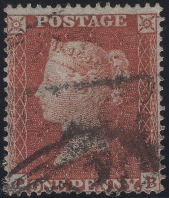 137114 1854 DIE 1 1D PL.180 (SG17)(PB).
