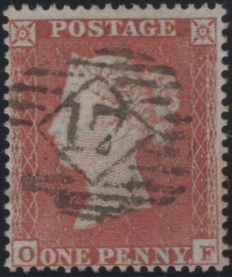 137115 1854 DIE 1 1D PL.201 (SG17)(OF).