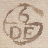 137121 1758 FRANKING ABUSE FROM STAMFORD, LINCS TO LONDON WITH UNRECORDED 'STAM/FORD' HAND STAMP.