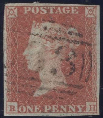 137131 1849 1D PL.93 (SG8)(RH).