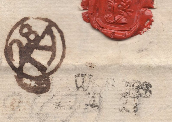 137178 1795/6 MAIL WORCESTER TO FLANDERS WITH 'WORCES/TER' HAND STAMP (WO819).