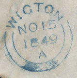 137182 1849 PRINTED 'PROPERTY TAX' LETTER 'ON HER MAJESTY'S SERVICE' FROM LONDON TO WIGTON, RE-DIRECTED TO KESWICK.