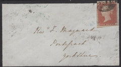 137188 1815 MOURNING ENVELOPE LIVERPOOL TO PONTEFRACT WITH 'CHURCH.ST/LIVERPOOL' RECEIVERS HAND STAMP (LL311).