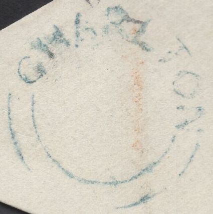 137227 1855 MOURNING ENVELOPE LONDON TO 'COUNTEFS NELSON, TRAFALGAR.... WILTS' WITH DIE 2 1D (SG21) AND 'CHARLTON' UDC.