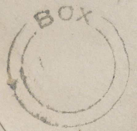137235 1858 MOURNING ENVELOPE BOX, WILTS TO BATH WITH 1D (SG40) AND 'BOX' UDC.