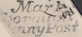 137267 1843 MAIL WEST KENNETT, WILTS TO NEWBURY WITH 1D (SG8) AND 'Marl/borough/Penny Post' HAND STAMP (WL445).