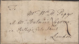 137275 1772 MAIL DINTON, NEAR SALISBURY TO LONDON WITH 'SALISBURY' HAND STAMP (WL594).