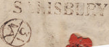 137275 1772 MAIL DINTON, NEAR SALISBURY TO LONDON WITH 'SALISBURY' HAND STAMP (WL594).