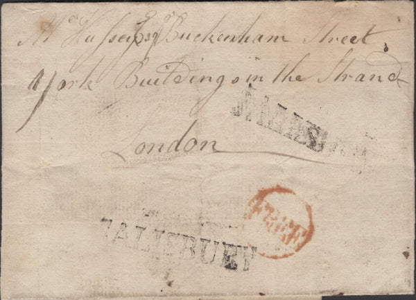 137276 1776 FREE MAIL SALISBURY TO LONDON WITH 'SALISBURY' HAND STAMPS (WL597).