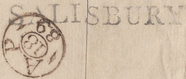 137277 1789 FREE MAIL SALISBURY TO LONDON WITH 'SALISBURY' HAND STAMP (WL607).