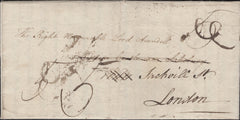 137278 1790 MAIL USED LOCALLY IN SALISBURY, RE-DIRECTED TO LONDON WITH 'SALISBURY' HAND STAMP (WL607).
