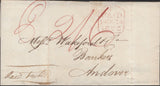 137314 1825 MAIL 'MARLBOROUGH BANK' TO BANKERS IN ANDOVER WITH 'MARLBOROUGH/78' CIRCULAR MILEAGE MARK (WL427).