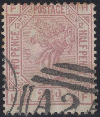 137346 1878 2½D ROSY MAUVE PL.12 (SG141) FINE USED.