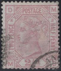 137349 1877 2½D ROSY MAUVE PL.8 (SG141) GOOD USED.