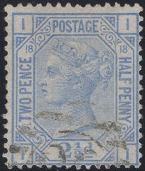 137350 1880 2½D BLUE PL.18 (SG142) VERY FINE USED.