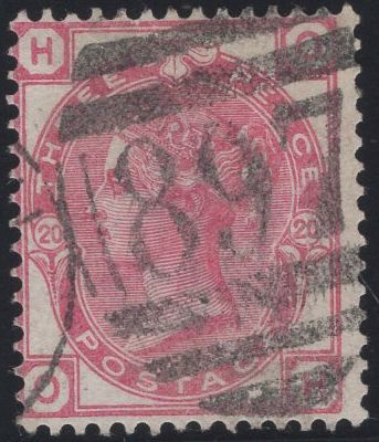 137351 1881 3D ROSE WMK CROWN PL.20 (SG158) GOOD USED.