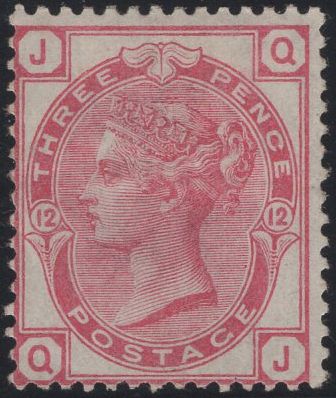 137359 1873 3D ROSE PL.12 (SG143) GOOD UNUSED.