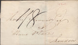 137417 1828 WRAPPER SPILSBY TO LONDON WITH 'SPILSBY/137' MILEAGE MARK (LI948).
