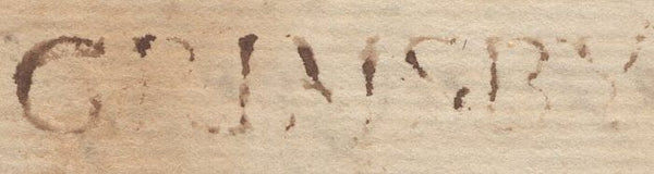 137458 1782 MAIL WALTHAM TO LONDON WITH 'GRIMSBY' HAND STAMP (LI448).