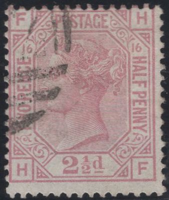 137476 1879 2½D ROSY-MAUVE PL.16 (SG141) VERY FINE USED.