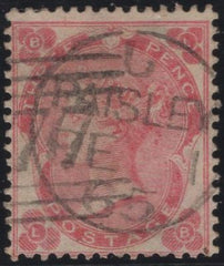 137509 1862 3D PALE CARMINE-RED (SG77) FINE USED.