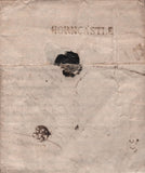137579 1705 MAIL 'SALEBY NEAR ALFORD', LINCS TO LONDON WITH 'HORNCASTLE' STRAIGHT LINE HAND STAMP (LI506/509).