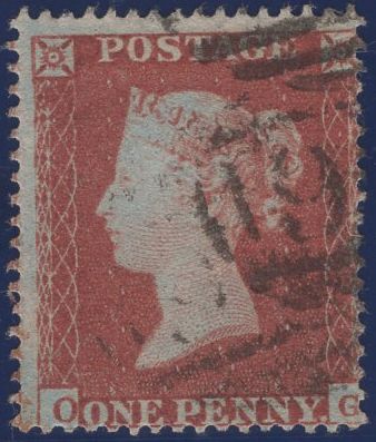 137593 1854 DIE 1 1D PL.173 (SG17)(OG IN STATE TWO).