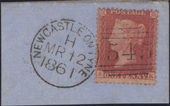 137596 1857 DIE 2 1D PL.44 (SG40)(SK IN STATE TWO).