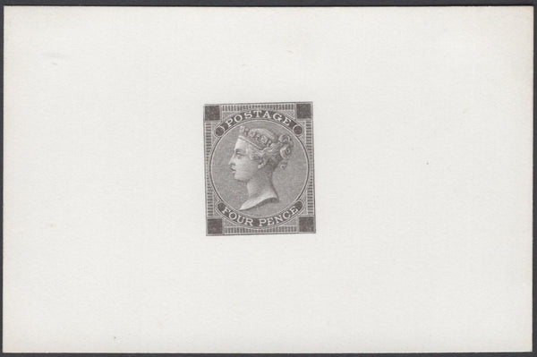 137618 1871 4D DIE PROOF TYPE J10 WITHOUT CORNER LETTERS AS PRODUCED FOR THE LONDON INTERNATIONAL EXHIBITION.