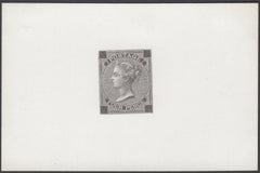 137618 1871 4D DIE PROOF TYPE J10 WITHOUT CORNER LETTERS AS PRODUCED FOR THE LONDON INTERNATIONAL EXHIBITION.