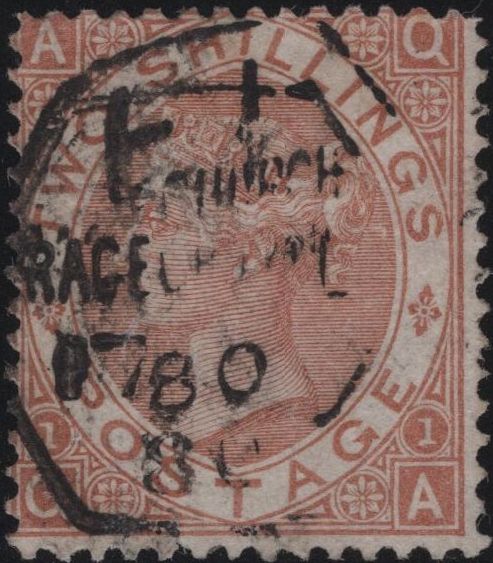 137622 1880 2S BROWN (SG121) GOOD USED.