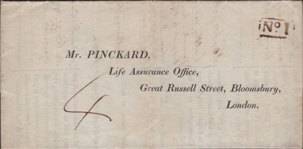 137645 1840 4D PENNY POST FROM MARKET LAVINGTON, WILTS TO LONDON.