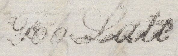 137692 1839 MAIL GREAT YARMOUTH TO NORWICH WITH GREAT YARMOUTH 'Too Late' ITALIC STYLE HAND STAMP (NK519).