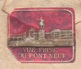 137695 1843 1D PINK ENVELOPE LONDON TO SUFFOLK WITH NUMBER '2' IN MALTESE CROSS AND 'T.P/WoolwichE.O' RECEIVERS HAND STAMP.