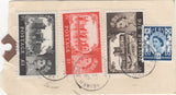 137711 1969 BANKERS' SPECIAL PACKET REGISTERED LABEL WITH CASTLE ISSUE 2/6, 5/- AND £1.