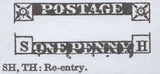 137722 1853 MAIL USED IN LONDON WITH 1D PL.167 (SG8)(SH RE-ENTRY SPEC B2d).