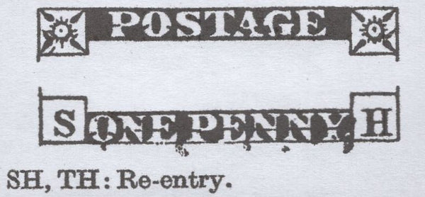 137722 1853 MAIL USED IN LONDON WITH 1D PL.167 (SG8)(SH RE-ENTRY SPEC B2d).