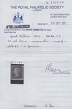 137731 1857 DIE 2 1D PL.49 IMPERFORATE IMPRIMATUR LETTERED TC.