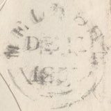137734 1855 MAIL DARNICK, ROXBURGHSHIRE TO EDINBURGH WITH 'DARNICK' SCOTS LOCAL BACK STAMP TYPE C1.