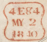 137739 1890 PENNY POSTAGE JUBILEE, 1840 WRAPPER (MAY 2ND) TO THE GUILDHALL, WITH 'SOUTH KENSINGTON' EXHIBITION HAND STAMP.