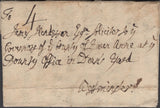 137743 1750 MAIL GAINSBOROUGH TO WESTMINSTER WITH 'GAINS/BOROUGH' TWO LINE HAND STAMP FIRST YEAR OF USE (LI1317).