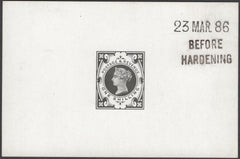 137748 1886 1S JUBILEE (SG211/214) DIE PROOF.