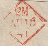 137755 1841 MAIL DUBLIN TO LONDON, POSTED UNPAID AND CHARGED '4'.