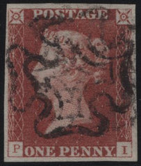 137830 1841 1D RED PL.1B (SG7)(PI) FINE USED.