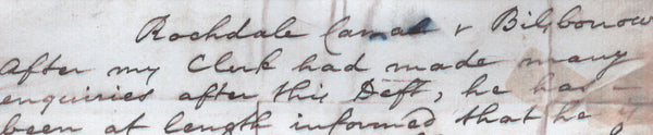 137841 1796 MAIL STOCKPORT TO ROCHDALE WITH 'STOCKPORT' SCROLL TYPE HAND STAMP (CH744).